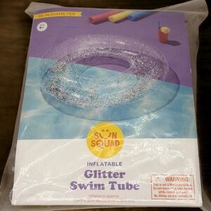 36 Inch Sun Squad Inflatable Glitter Swim Tube
